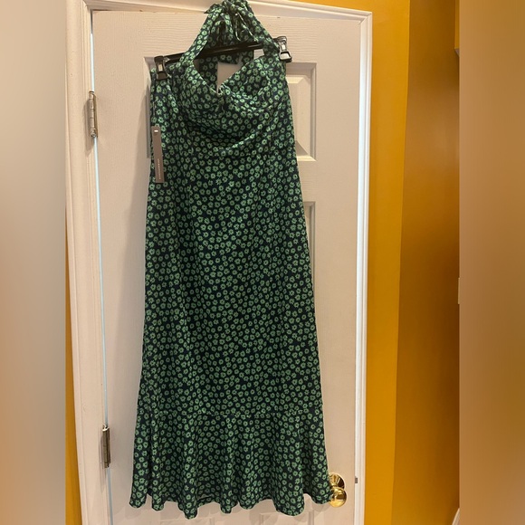 Hutch Anthropologie Halter Corset Midi Dress Size Large - Picture 5 of 9